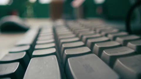 Keyboard Focus Shifting from Keys to Background in a Workspace Setting Stock-Footage 331098828