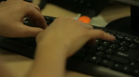 Keyboard Stock Footage 21274371