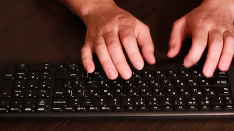 Keyboard Stock Footage 35273643