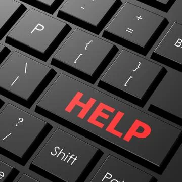 Keyboard help Ilustración de archivo