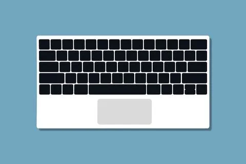 Keyboard icon. Flat design style eps 10 Stock Illustration