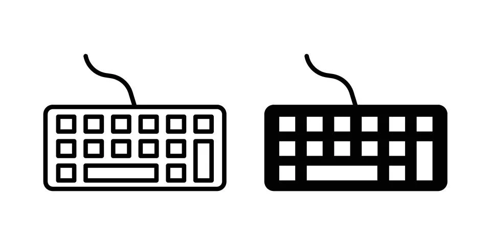 Keyboard icon graphic element. web icon set Stock-Illustration