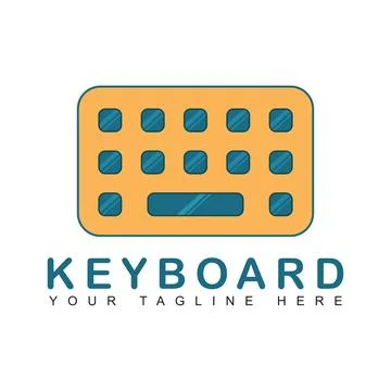 Keyboard icon logo Stock Illustration