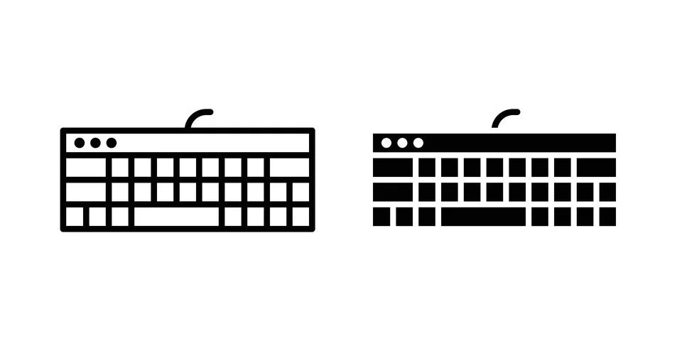 Keyboard icon or illustration vector symbols Stock-Illustration