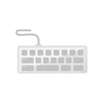 Keyboard icon symbolizing computer typing, text input, office productivity 스톡 일러스트