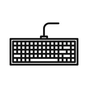 Keyboard Icon for Typing Practice and Keyboard Layouts 库存插图