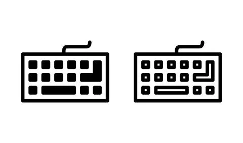 Keyboard icon vector. Computer keyboard icon. keypad イラスト素材