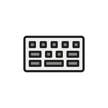 Keyboard icon vector design templates simple and modern Stock Illustration