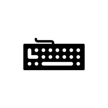 Keyboard icon vector illustration. keyboard sign and symbol Stock Illustration
