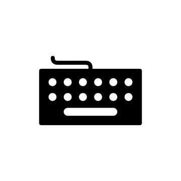 Keyboard icon vector illustration. keyboard sign and symbol Stock Illustration
