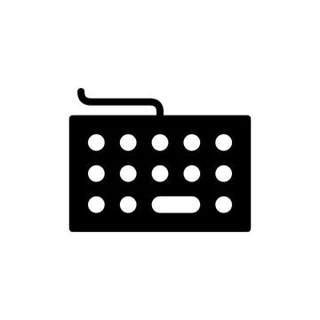 Keyboard icon vector illustration. keyboard sign and symbol Stock Illustration