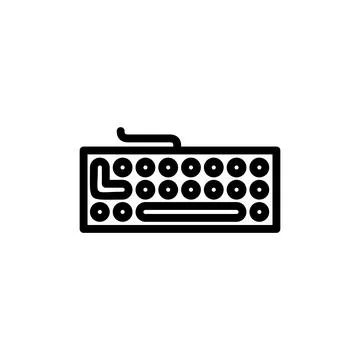 Keyboard icon vector illustration. keyboard sign and symbol Stock Illustration