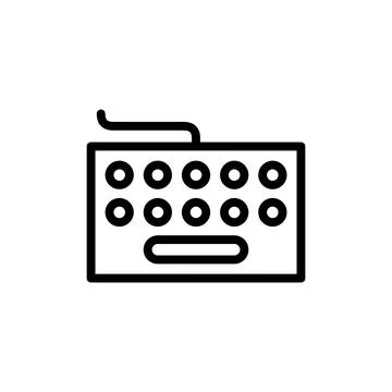 Keyboard icon vector illustration. keyboard sign and symbol Stock Illustration