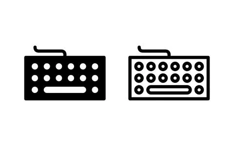 Keyboard icon vector illustration. keyboard sign and symbol Stock Illustration