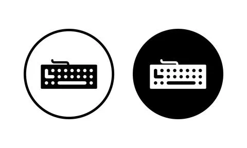 Keyboard icon vector illustration. keyboard sign and symbol Stock Illustration