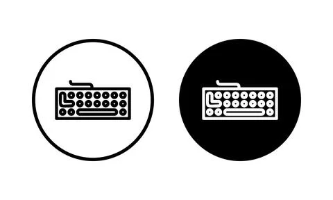 Keyboard icon vector illustration. keyboard sign and symbol Stock Illustration