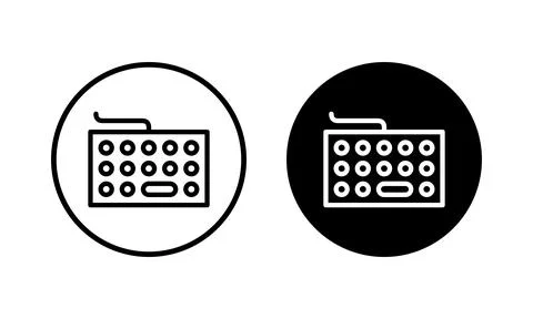 Keyboard icon vector illustration. keyboard sign and symbol Stock Illustration