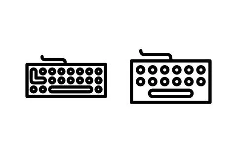 Keyboard icon vector illustration. keyboard sign and symbol Stock Illustration