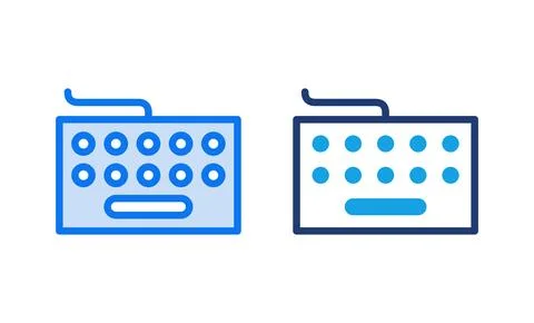 Keyboard icon vector illustration. keyboard sign and symbol Illustrazione stock