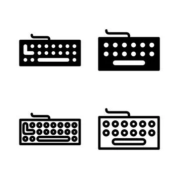 Keyboard icon vector illustration. keyboard sign and symbol Stock Illustration