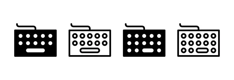 Keyboard icon vector illustration. keyboard sign and symbol Stock Illustration