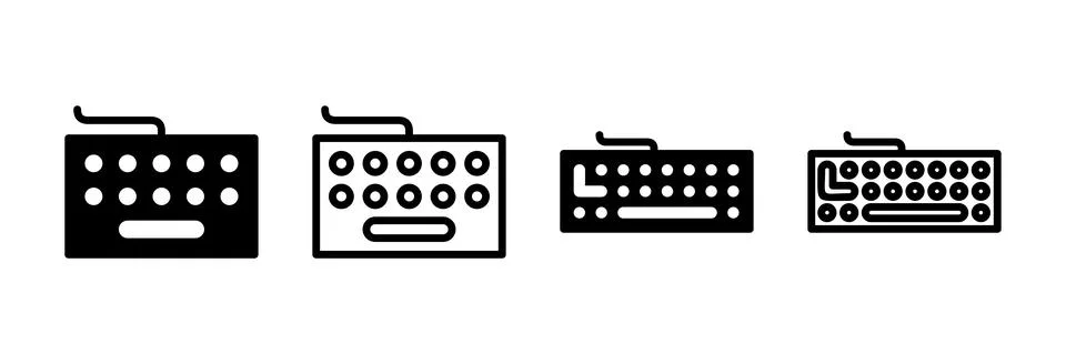 Keyboard icon vector illustration. keyboard sign and symbol Stock Illustration