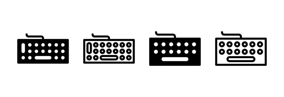 Keyboard icon vector illustration. keyboard sign and symbol Stock Illustration