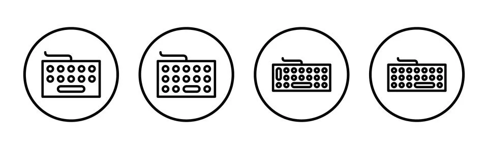 Keyboard icon vector illustration. keyboard sign and symbol Stock Illustration