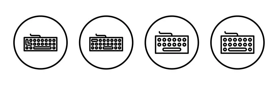 Keyboard icon vector illustration. keyboard sign and symbol Stock Illustration