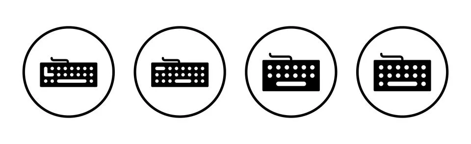 Keyboard icon vector illustration. keyboard sign and symbol Stock Illustration