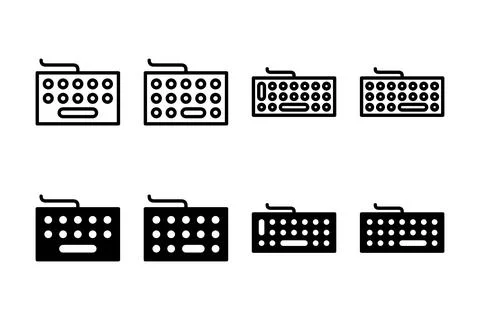 Keyboard icon vector illustration. keyboard sign and symbol Illustrazione stock