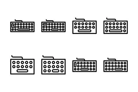 Keyboard icon vector illustration. keyboard sign and symbol Stock Illustration