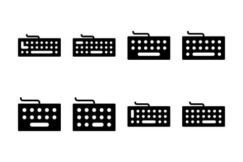 Keyboard icon vector illustration. keyboard sign and symbol Stock Illustration