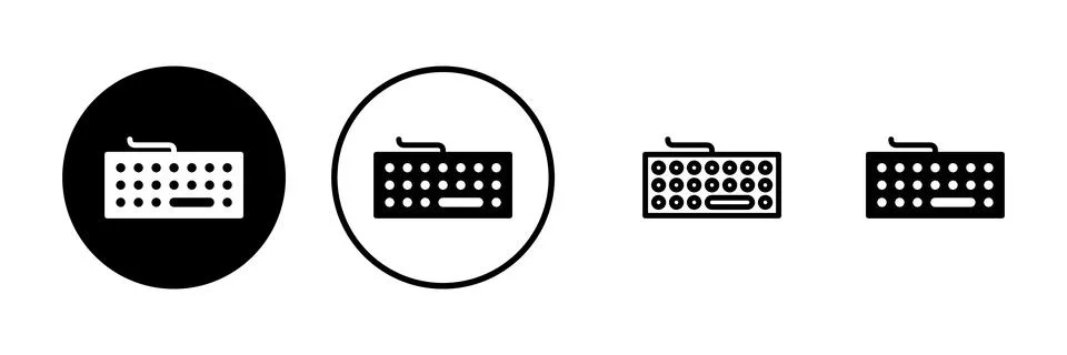 Keyboard icon vector illustration. keyboard sign and symbol Stock Illustration
