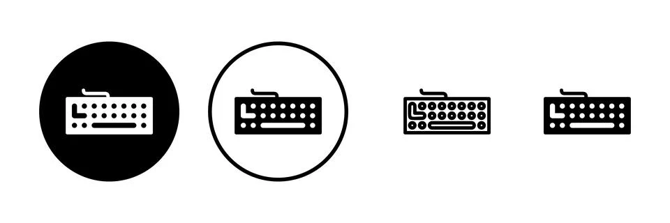 Keyboard icon vector illustration. keyboard sign and symbol Stock Illustration