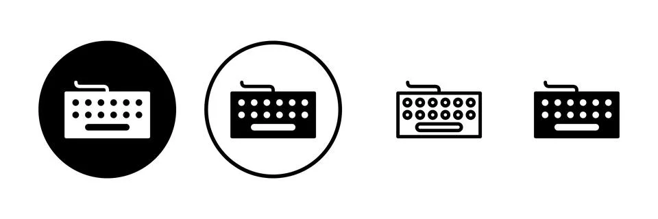 Keyboard icon vector illustration. keyboard sign and symbol Stock Illustration