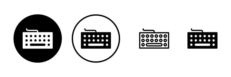 Keyboard icon vector illustration. keyboard sign and symbol Stock Illustration