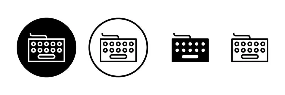 Keyboard icon vector illustration. keyboard sign and symbol Stock Illustration