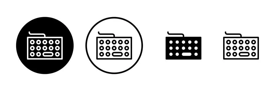 Keyboard icon vector illustration. keyboard sign and symbol Stock Illustration