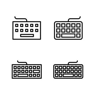 Keyboard icon vector. keyboard sign and symbol Stock Illustration