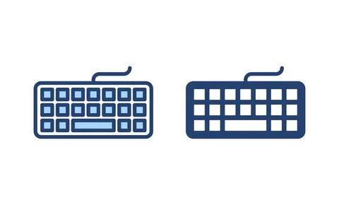 Keyboard icon vector. keyboard sign and symbol Illustrazione stock