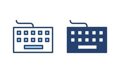 Keyboard icon vector. keyboard sign and symbol Stock Illustration