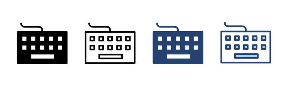 Keyboard icon vector. keyboard sign and symbol Stock Illustration