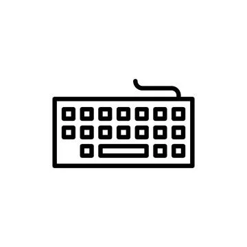 Keyboard icon vector. keyboard sign and symbol Stock Illustration