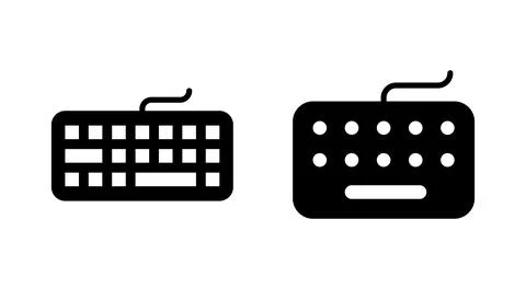 Keyboard icon vector. keyboard sign and symbol Stock Illustration