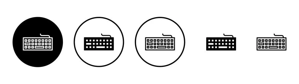Keyboard icon vector. keyboard sign and symbol Stock Illustration