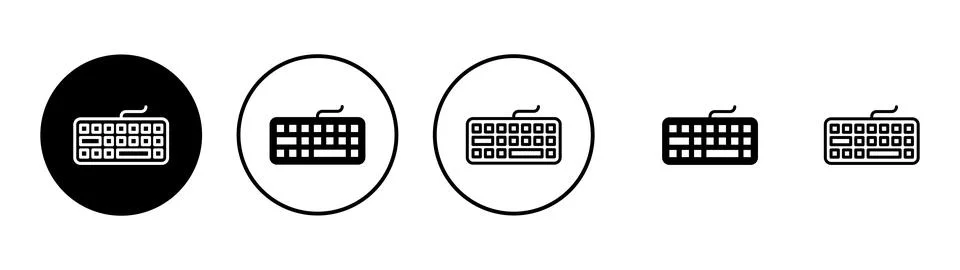 Keyboard icon vector. keyboard sign and symbol Stock Illustration