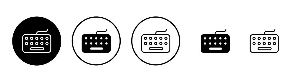 Keyboard icon vector. keyboard sign and symbol Stock Illustration