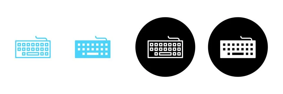 Keyboard icon vector. keyboard sign and symbol Stock Illustration