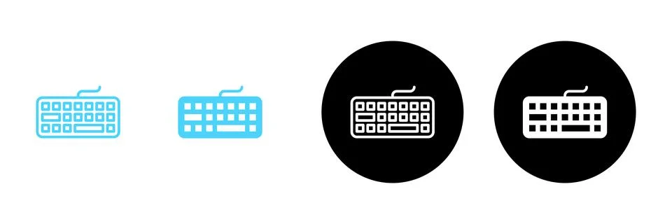 Keyboard icon vector. keyboard sign and symbol Stock Illustration